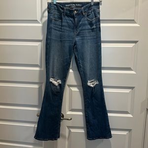 American Eagle AE Ne(x)t Level Ripped High-Waisted Skinny Kick Jean